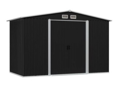 vidaXL Garden Storage Shed Anthracite Steel