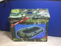 2 Person Inflatable&nbsp;Fishing Boat w/ Pump&nbsp;