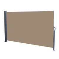 63" x 118" Retractable Side Awning Wind Screen Privacy Divider, Coffee&nbsp;