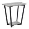 Convenience Concepts Graystone End Table, Faux Birch/Slate Gray Frame