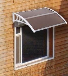 40"x30" Polycarbonate Outdoor Window Awning