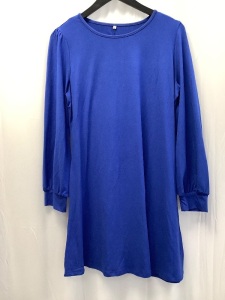 Womens Long Sleeve Shirt Dress, Size XL