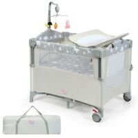 5-in-1 Portable Baby Beside Sleeper Bassinet Crib Playard