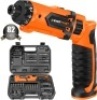 8V 10Nm Electric Cordless&nbsp;Screwdriver Set w/ 82 Accessory Kit, Charger, Carrying Case