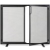 2-Door Wrought Iron Fireplace Screen w/ Magnetic Doors - 38.5x41in