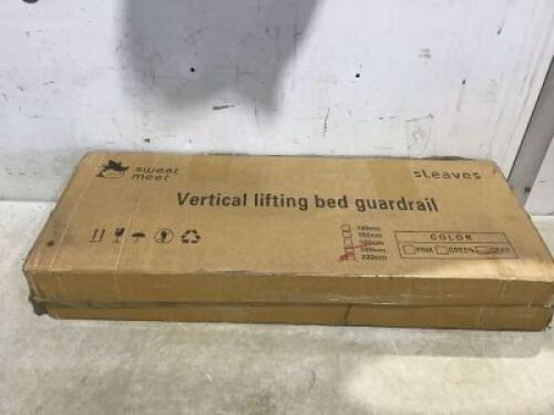 Lot of (2) Vertical Lifting Bed Guardrail for Toddlers
