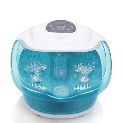 MaxKare Foot Spa Massager with Heat, Bubbles and Vibration - Appears New 