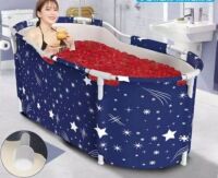 Portable Foldable Cooling Bathtub, Non-Inflatable w/ Frame