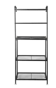 4-Layer Black Kitchen Steel Shelf