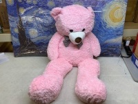 Giant Pink Stuffed Teddy Bear - E-Comm Return, Appears New&nbsp;