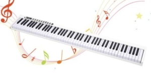 88-Key Digital Piano, Bluetooth, White