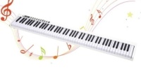 88-Key Digital Piano, Bluetooth, White