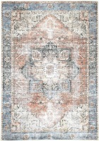 The Rug Collective Distressed Vintage Cezanne Terracotta Sky Area Rug, 5'2" x 7'6" - E-Comm Return, Appears New