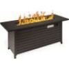 50,000 BTU Rectangular Propane Gas Fire Pit Table w/ Storage, Cover - 57in&nbsp;