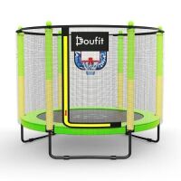 Doufit 5FT Kids Trampoline with Safety Enclosure Net