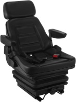 VEVOR Suspension Seat with Slide Rails, Adjustable Backrest Headrest Armrest,&nbsp;Foldable Heavy Duty for Tractor Forklift Excavator Skid Steer - Appears New&nbsp;&nbsp;