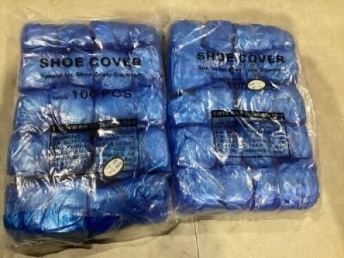 Lot of (2) Plastic Shoe Covers for Dispenser, 100 pcs&nbsp;