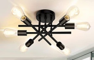 6-Light Flush Mount Ceiling Light Fixture