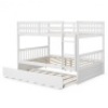 Full Over Full Bunk Bed Platform Wood Bed - Includes Extra 2/2 Box&nbsp;&nbsp;