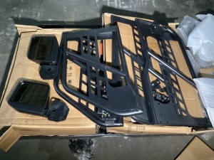 Jeep Wrangler 4 Door Tubular Doors & Side View Mirrors - Missing Hardware, See Pics 