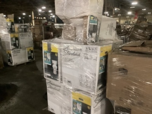 Uninspected Pallet of Toilets - May Be Damaged