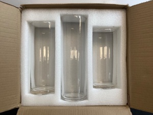 Set of 3 Glasses Containers