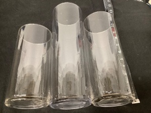 Set of 3 Glass Vases