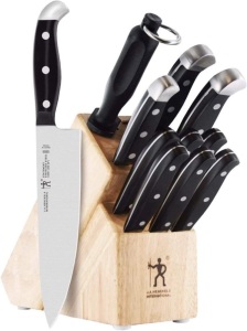 HENCKELS 12-Pc Knife Set with Block