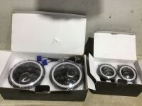 7" LED Headlights & 4" Fog Light Hi/Lo Lamp for Jeep Wrangler JK/ Hummer H2