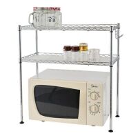 2-Shelf Over Microwave Shelf with 4 Side Hooks&nbsp;