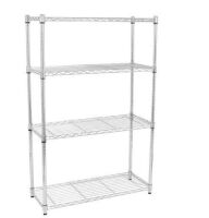 Chrome 4-Layer Storage Shelves&nbsp;55 in. H x 14 in. W x 35 in. D