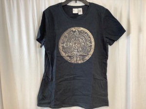 Aztec Mayan Calendar Shirt, Womens M