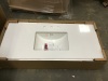 49" x 22" Engineered Marble Vanity Top with Bowl - Appears New 