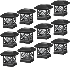 12pk Twinsluxes Solar Post Cap Lights