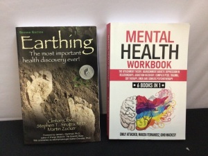 Lot of (2) Books - Earthing & Mental Health