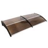 80" x 40" Outdoor Polycarbonate Hollow Sheet Window Awning