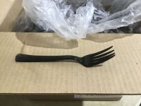 Case of (800) Black Plastic Disposable Forks&nbsp;
