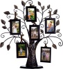 Family Tree Picture Frame Stand with 6 Hanging Frames