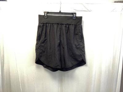 Women's Athletic Shorts, Black, XL