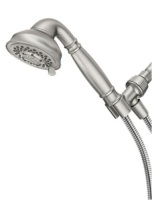 MOEN Brecklyn 8-Spray 4 in. Single Tub Wall Mount Handheld Adjustable Shower Head in Spot Resist Brushed Nickel - Appears New&nbsp;