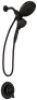 Brecklyn Single-Handle 6-Spray 1.75 GPM Shower Faucet with Valve in Mediterranean Bronze - E-Comm Return, Appears New