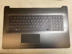 New HP 17-BY 17-CA Palmrest Case Backlit Keyboard Touchpad Gray