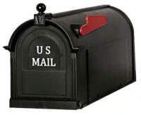 Ambrose Black Post Mount Mailbox