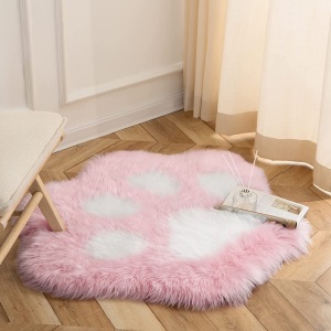 Ashler Ultra Soft Shaggy Cat Paw Rug