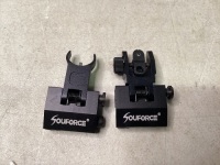 Pair Metal QD Flip Up Rapid Transition 20mm Picatinny Sight Set Mount