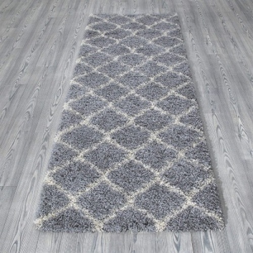 Ottomanson Collection Shag Rug, Gray, 2'7" x 8' - Appears New&nbsp;