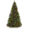 4.5' Pre-Lit Artificial Spruce Christmas Tree w/ Multicolored LED Lights