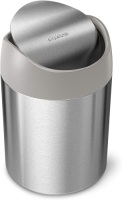 Simplehuman Brushed Stainless Steel 1.5L Mini Trash Can - Appears New&nbsp;