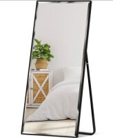 Large Full Length Mirror, Wall Hanging & Leaning Floor Mirror - 65x22in