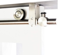 DIYHD 6.6' Ceiling Mount Bracket Concentric Circle Roller Stainless Steel Sliding Barn Door Track Hardware - Unknown Condition